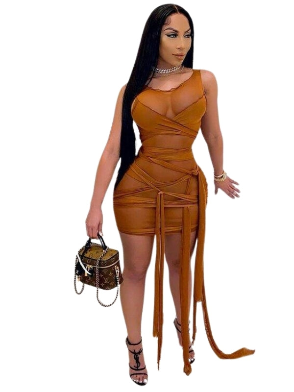 Tie Me Up Dress MiLuna Apparel Tie Me Up Dress MiLuna Apparel